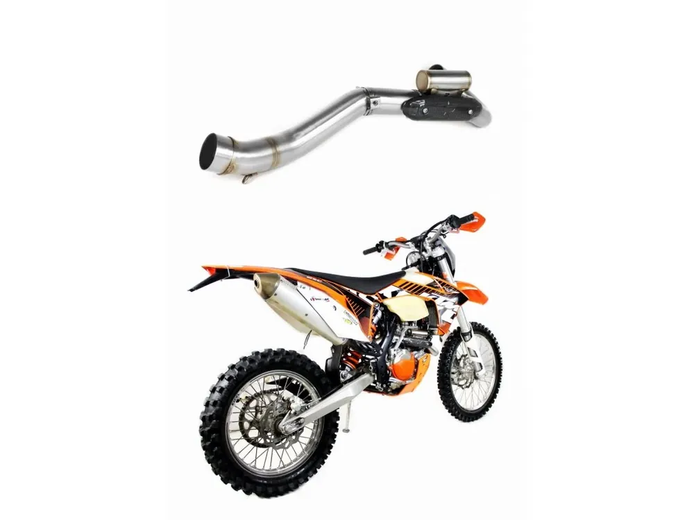 Laděný výfuk Dominator Koleno výfukového potrubí EXC 450 s PowerBomb 2012 - 2016 Akční Nabídka