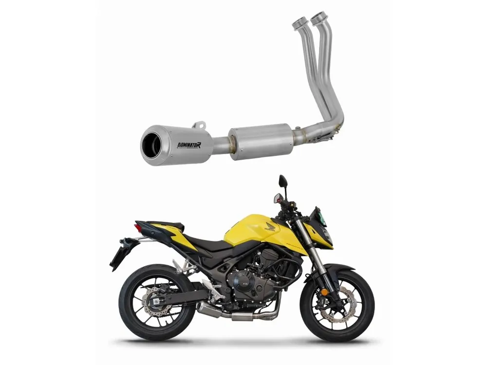 Laděný výfuk Dominator Honda CB 750 Hornet 2023 Kompletní výfukový systém Sběrač výfuku GPS tlumič + dB killer medium Ověřený