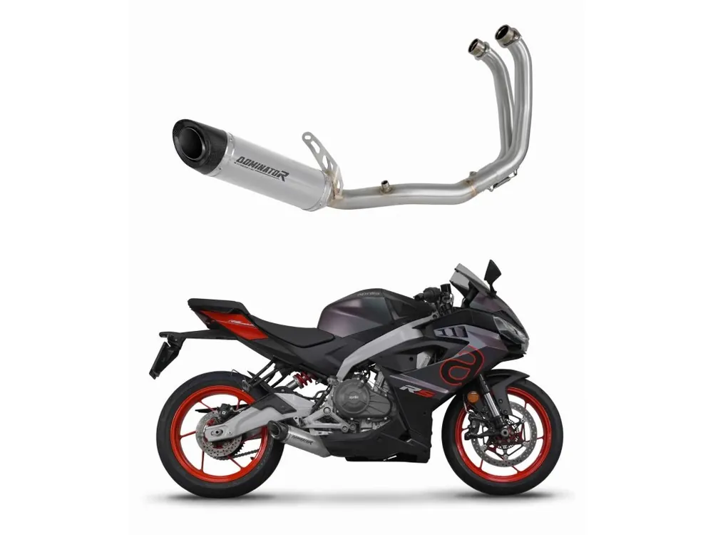 Akční Nabídka Laděný výfuk Dominator Aprilia RS 457 2024 Kompletní systém Sběrač výfuku HP8 titanový tlumič + dB killer