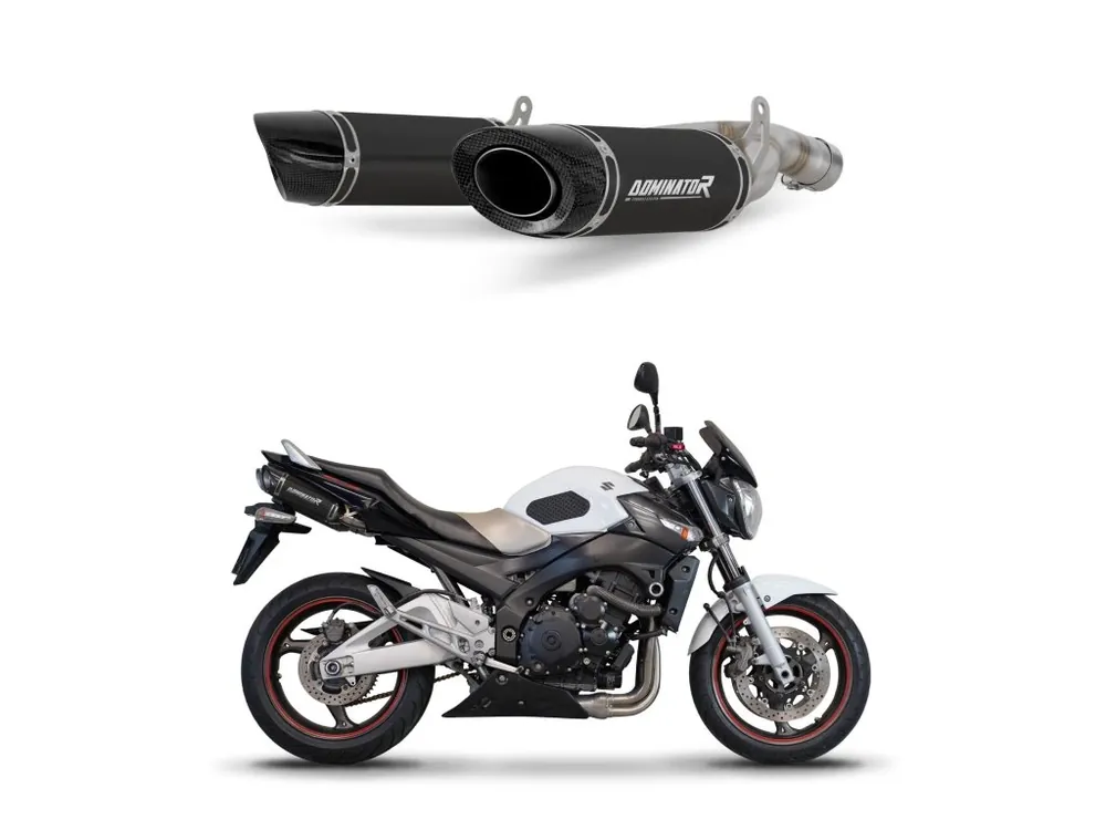 Laděný výfuk Dominator Suzuki GSR 600 2006 - 2011 výfuk HP8 BLACK + tlumič výfuku dB killer Nejlepší Volba