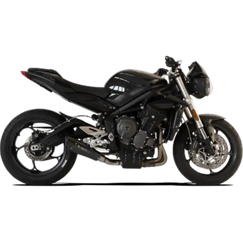 Nová Kolekce Moto výfuk HP Corse EVOXTREME 260mm BLACK Triumph STREET TRIPLE 765 S/R/RS 2017 - 2022