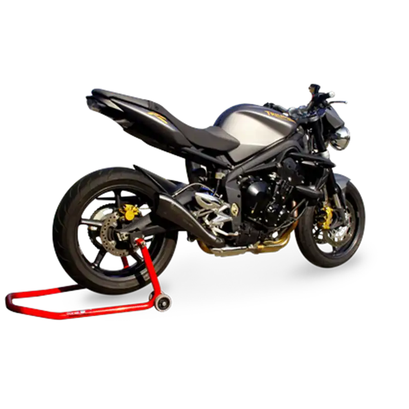 Moto výfuk HP Corse HYDROFORM BLACK Triumph STREET TRIPLE 675 2007 - 2012 Víkendová Akce