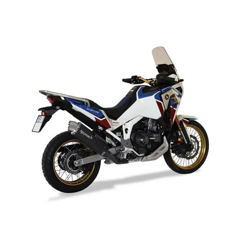 Moto výfuk HP Corse 4-TRACK R BLACK Honda CRF 1100 AFRICA TWIN 2020 - 2023 Výhodná Nabídka