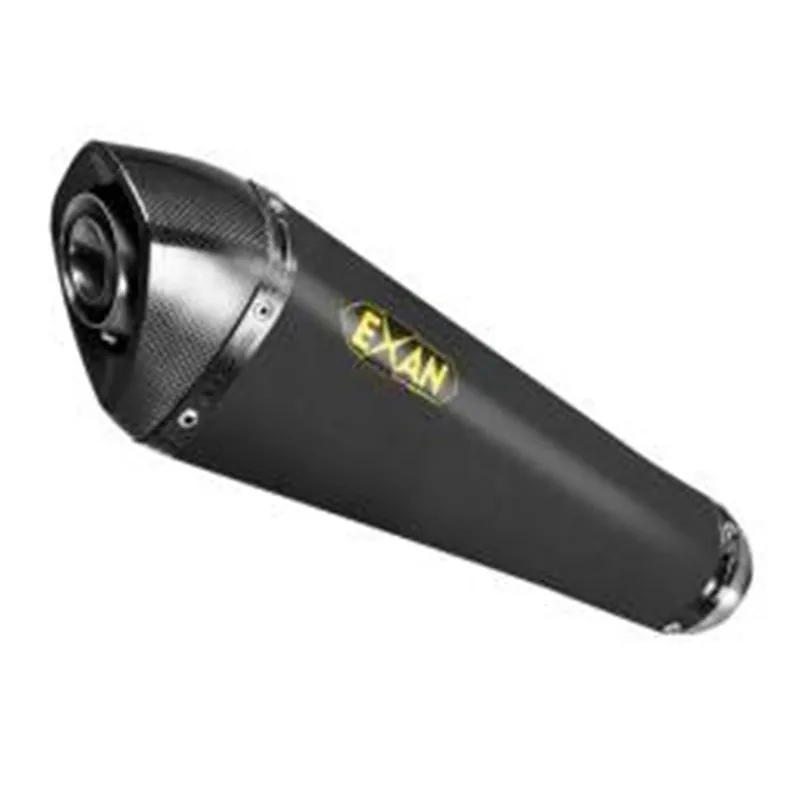 Must-Have Moto výfuk EXAN TRIUMPH STREET TRIPLE R/RS 765 17 - 19 X-BLACK CONIC BLACK STAINLESS STEEL