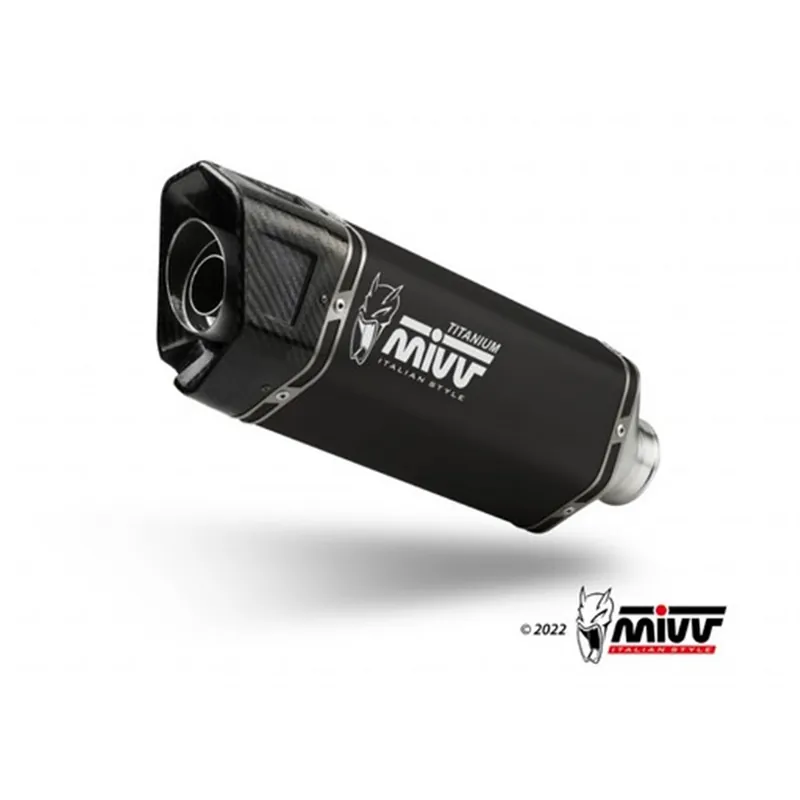 Značkový Moto výfuk MIVV SR-1 BLACK TITANIUM APRILIA TUONO V4 1100 2021 - 2023