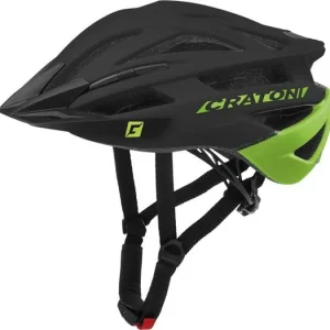 Cyklistická helma Cratoni Agravic (MTB) cerná/limetka matná, vel. L/XL (58-62cm) Novinka