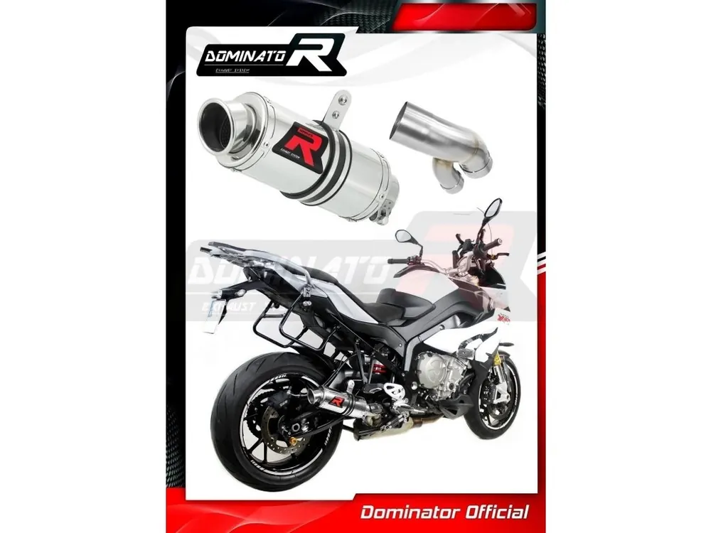 Laděný výfuk DOMINATOR BMW S1000XR 15-19 KULATÁ KRÁTKÁ KONCOVKA GP1 Časově Omezené