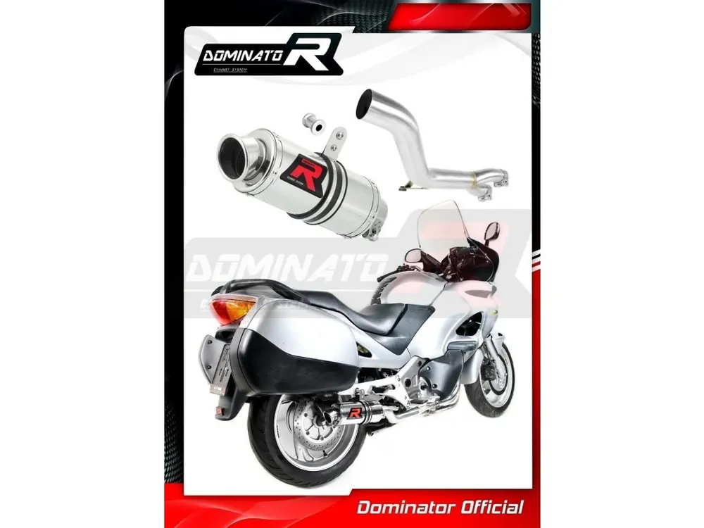 Laděný výfuk DOMINATOR Honda NTV 650 DEAUVILLE KULATÁ KONCOVKA KRÁTKÁ GP1 Hit Sezóny