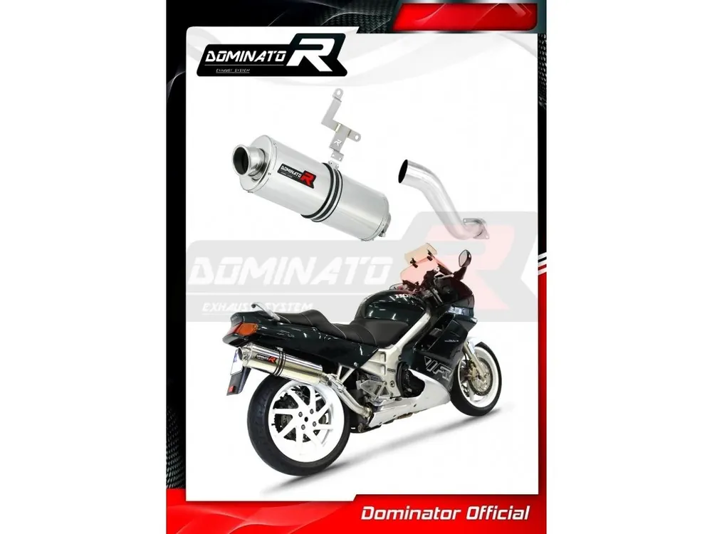 Laděný výfuk DOMINATOR Honda VFR 750 RC36 90-92 pod sedlo OVÁLNÁ KONCOVKA Cenově Výhodný