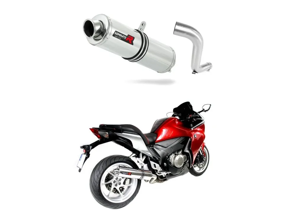 Laděný výfuk DOMINATOR HONDA VFR1200F VFR 1200 F 10-18 KULATÁ KONCOVKA STANDART Ihned K Objednání