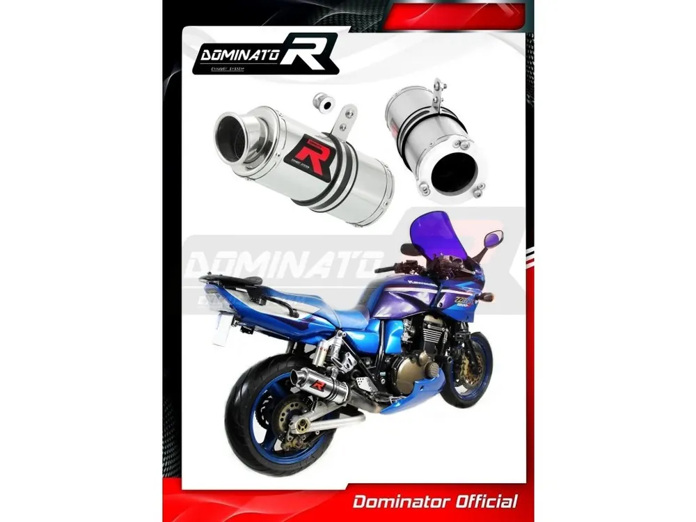 Omezená Nabídka Laděný výfuk DOMINATOR Kawasaki ZRX1200 KULATÁ KONCOVKA KRÁTKÁ GP1