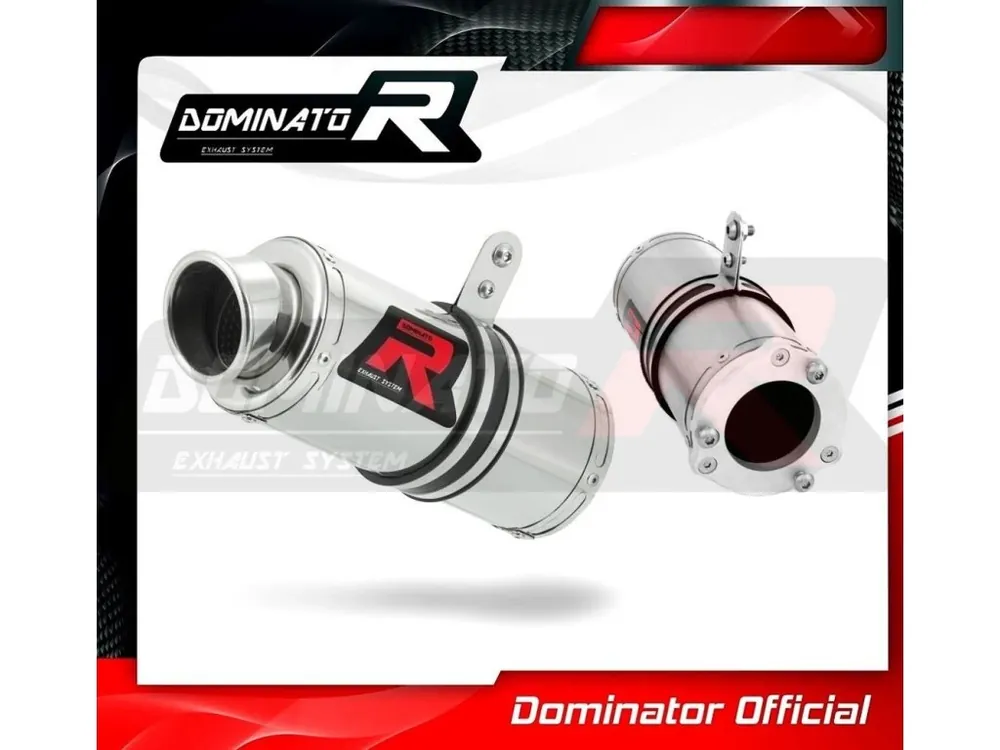 Laděný výfuk DOMINATOR Kawasaki ZX9R 94-03 KULATÁ KONCOVKA KRÁTKÁ GP1 Akce