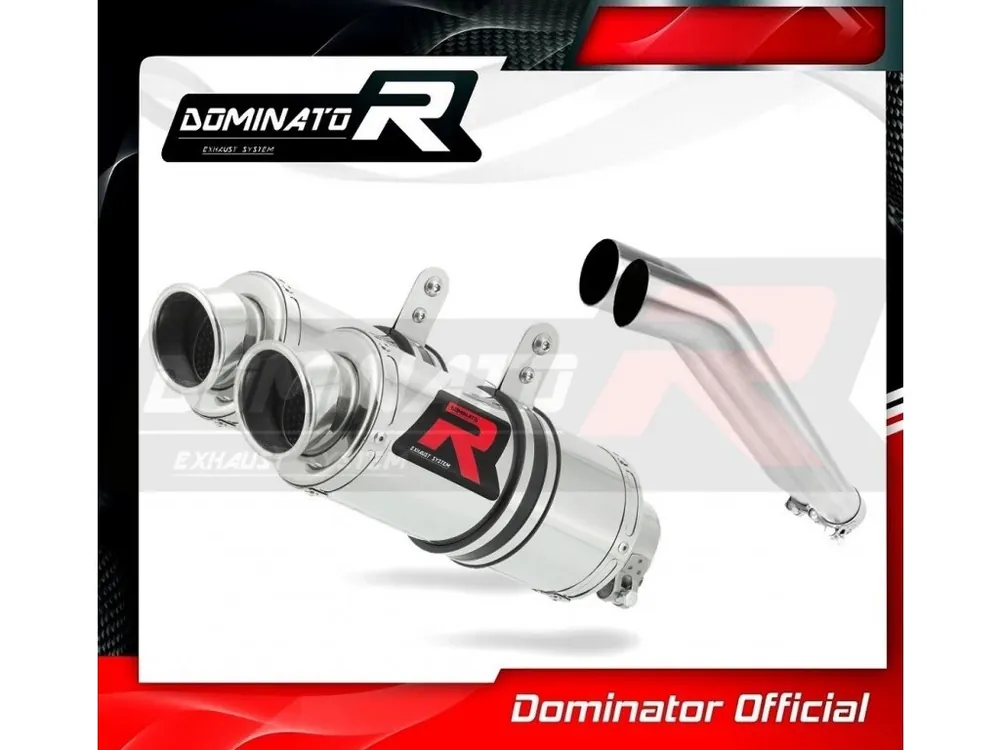Bezpečná Platba Laděný výfuk DOMINATOR SUZUKI GSX 1400 01-06 KULATÉ KONCOVKY KRÁTKÉ GP1