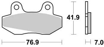 Super Cena SBS Brzdové destičky 103HF