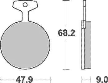 Oblíbený SBS Brzdové destičky 504HF