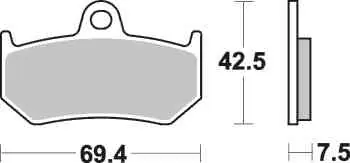 SBS Brzdové destičky 763LS Akční Nabídka