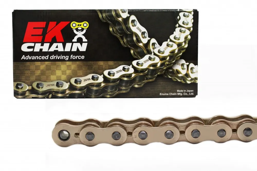Pouze Dnes QX-kroužkový řetěz OEM kvality EK 530 MVXZ2 112 článků, Zlato/Zlatý